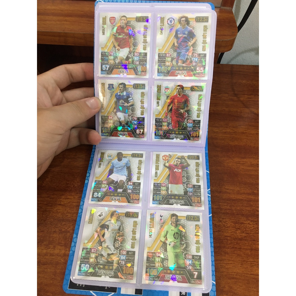 Bộ Sưu Tập 80 Thẻ Cầu Thủ In Album Match Attax 2013-14
