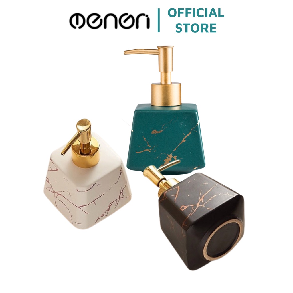 Chai Sứ Đựng Nước Rửa Tay Sữa Tắm Decor OENEN 260ml Gốm Sứ Sang Trọng Oenon