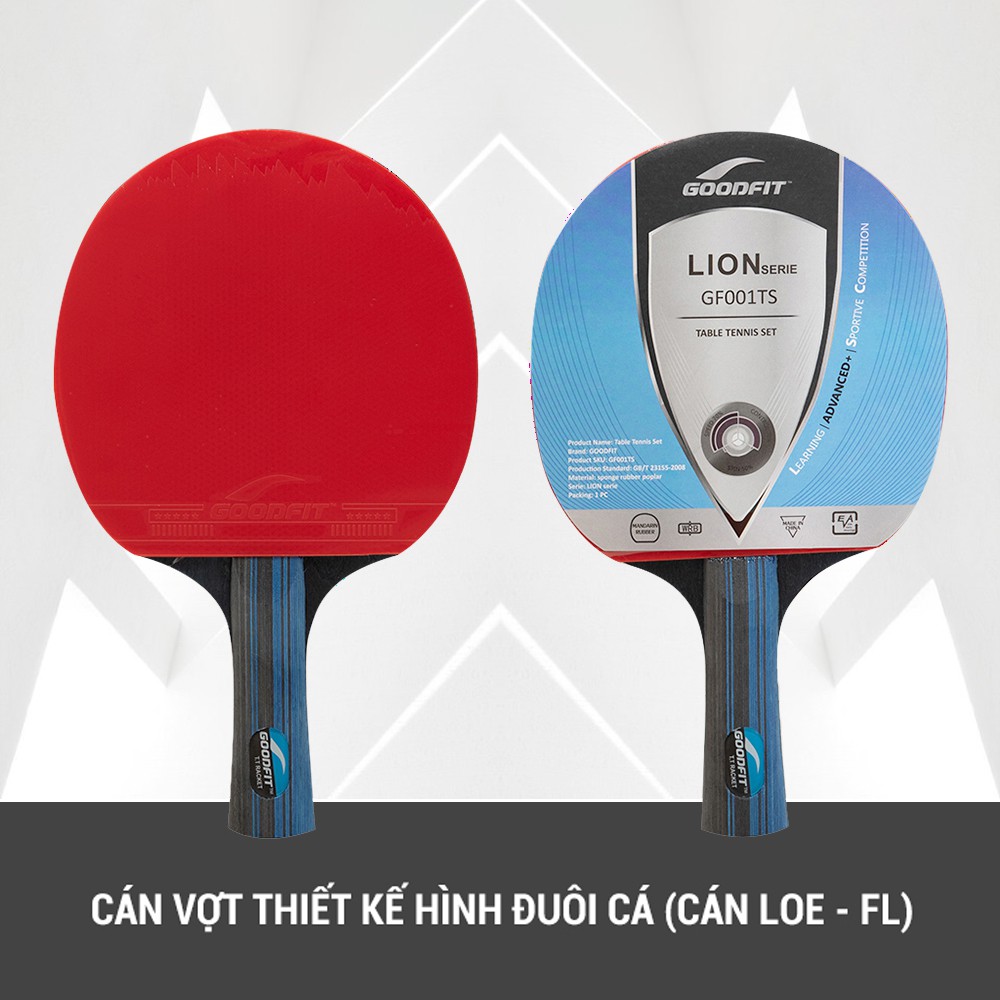 Bộ 2 vợt bóng bàn tặng kèm 3 bóng GoodFit GF001TS - Lema Sport