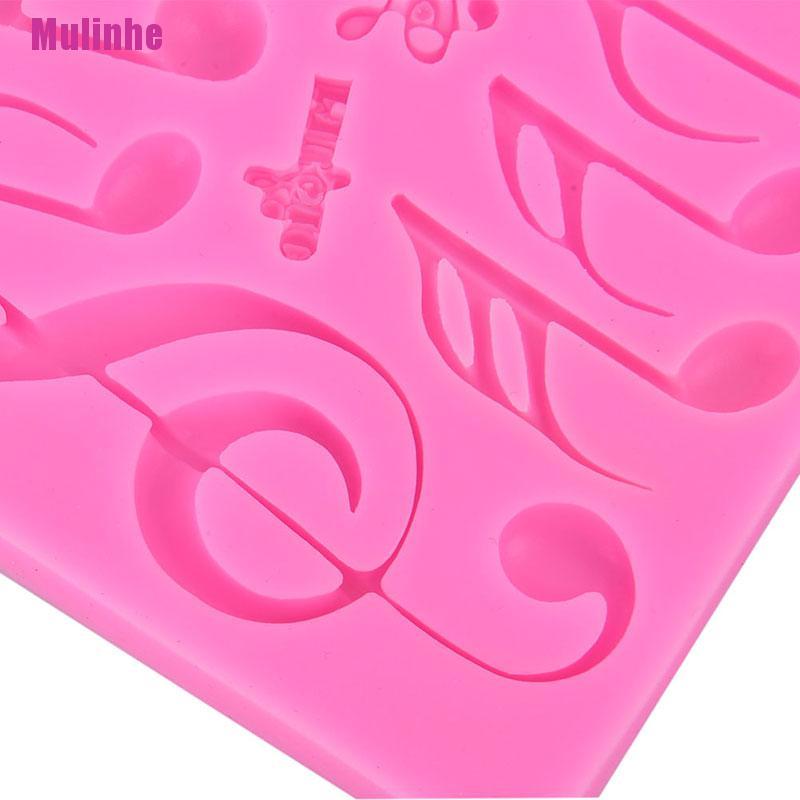 Khuôn Silicone Tạo Hình Nốt Nhạc Trang Trí Bánh