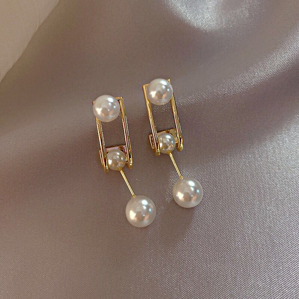 Bông Tai Đính Ngọc Trai S925 Thời Trang Cho Nữ