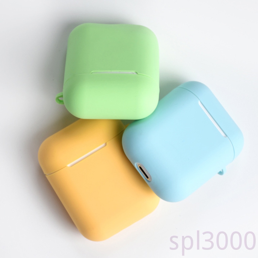 Vỏ bảo vệ hộp sạc tai nghe bluetooth không dây bằng silicon cho Airpods I9S/ I10/ I11/ I12