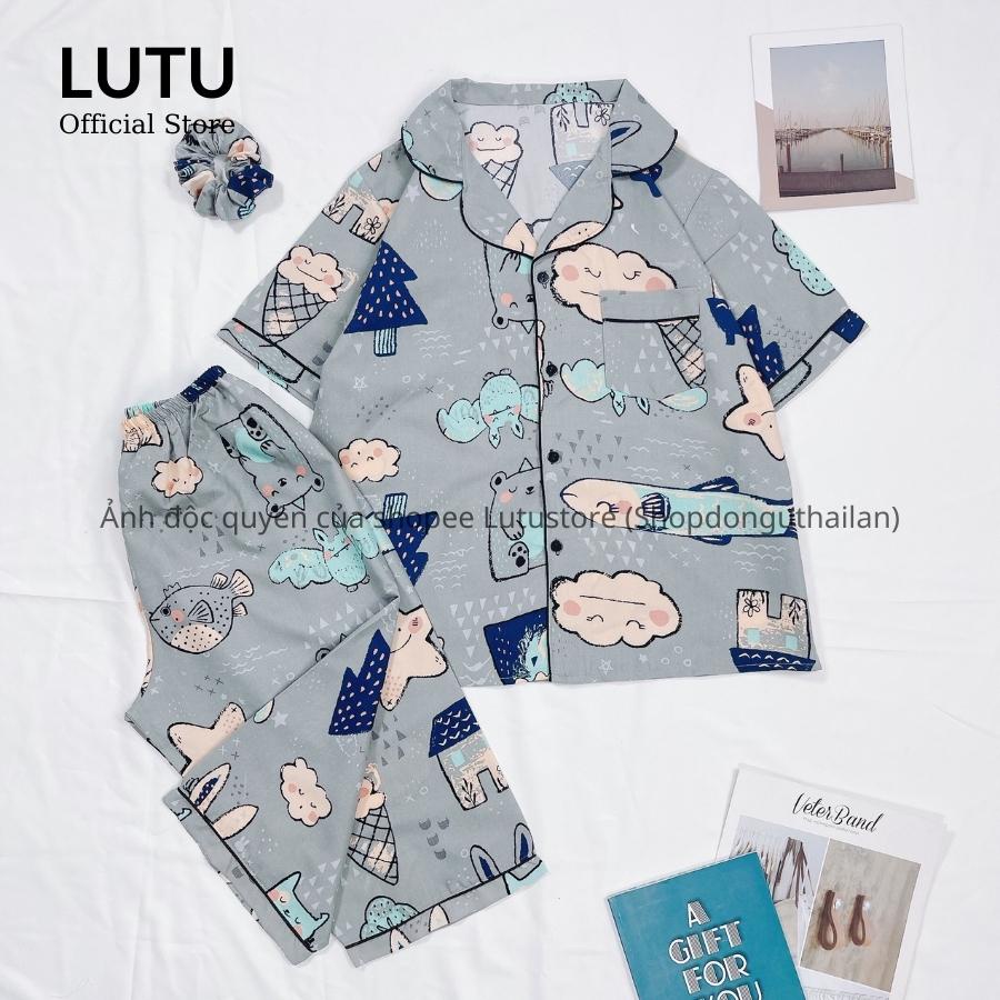 Bộ pijama áo cộc quần lửng siêu cute