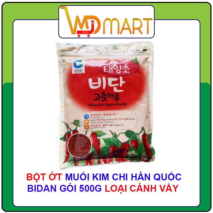 Bột ớt Nhập khẩu Hàn Quốc Bidan Muối Kim chi Túi 1kg