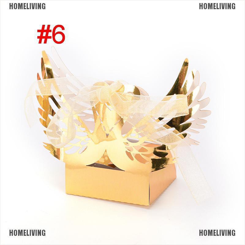 Set 50 Hộp Đựng Kẹo Cưới Hình Bươm Bướm