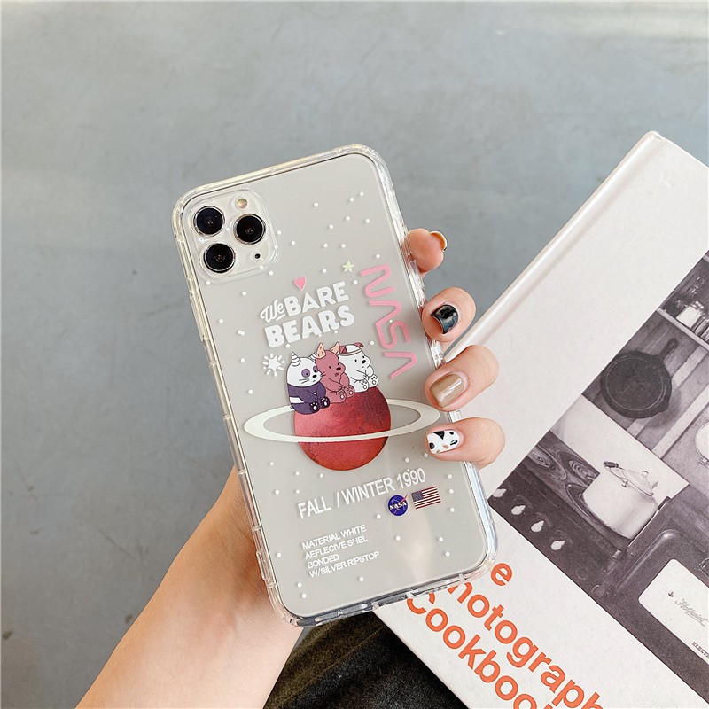 Ốp điện thoại TPU màu trong suốt cho XiaoMi RedMi 9A Note 5 6 7 8 Pro