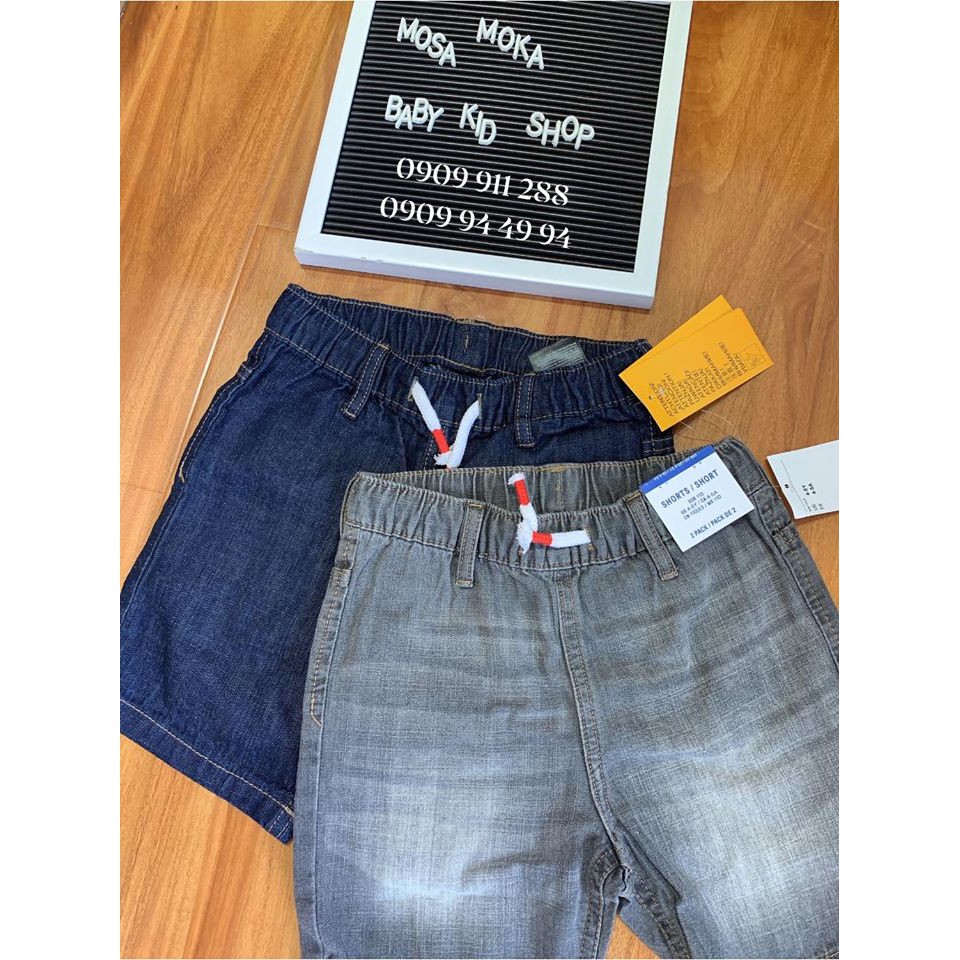 Set 2 quần short denim mềm Hm auth