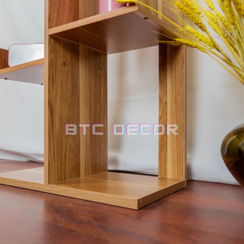 Kệ Sách Gỗ Hình Xương Rồng BTC DECOR - Trang Trí Nhà Cửa, Chống Mối Mọt - Kệ Gỗ Xương Rồng Đựng Sách - BH 1 Năm