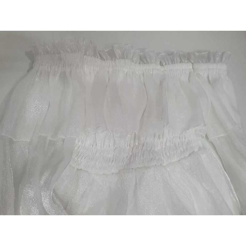 ĐẦM TRẮNG TRỄ VAI VÁY XÒE Vải dày dặn XINH NHƯ CÔNG CHÚA TAY PHỒNG BO EO | BigBuy360 - bigbuy360.vn