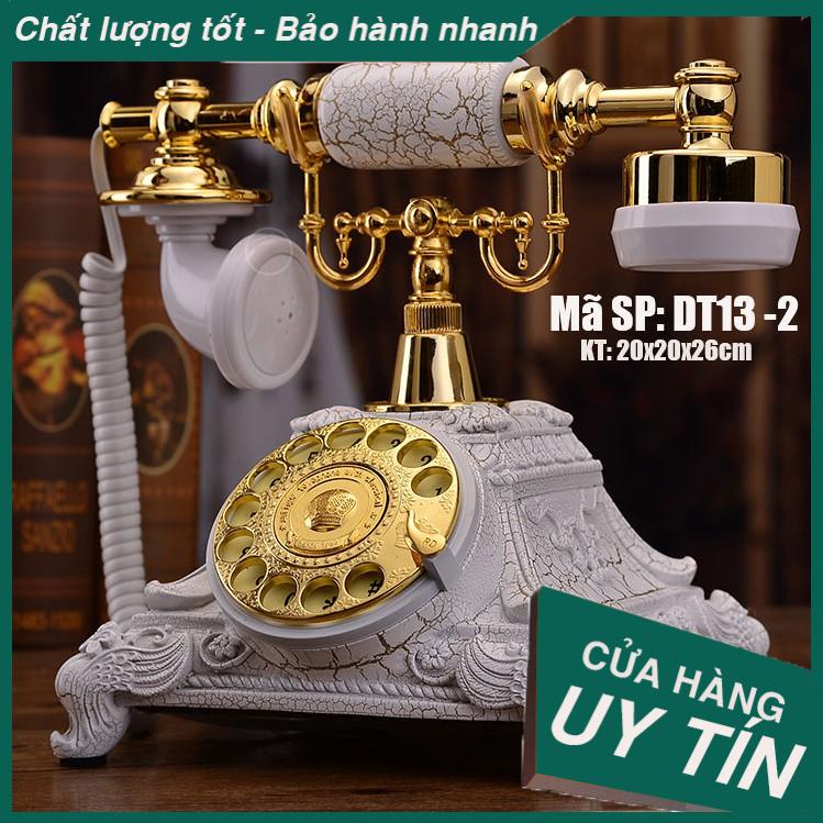 Điện thoại để bàn tân cổ điển mạ vàng titan DT13