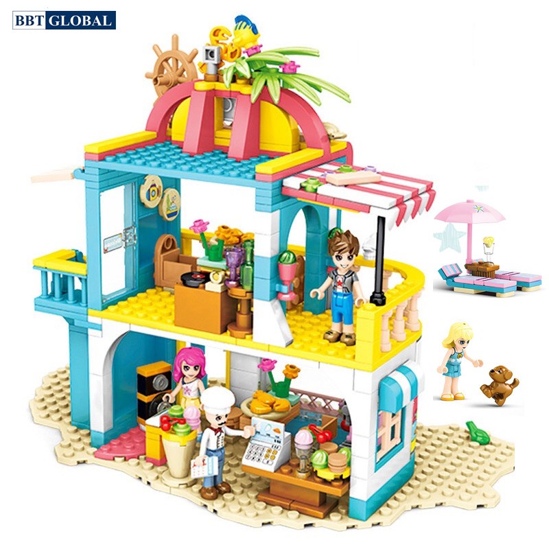 Đồ chơi xếp hình nhà hàng hải sản BBT GLOBAL 490 chi tiết 6571