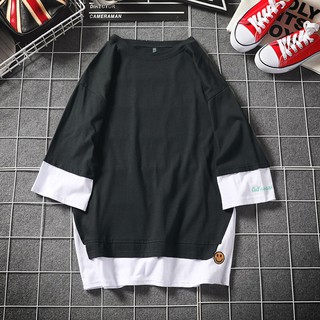 [SIÊU RẺ] Áo thun phối mặt cười (unisex nam nữ đều mặc được)