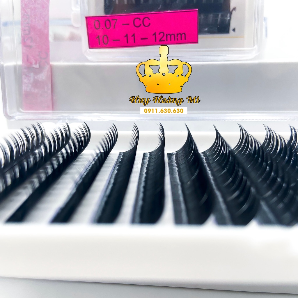 Mi hoa hồng đen mi hoa sơn trà (Dày 0,07mm)_Mi Diamond cao cấp_dụng cụ nối mi_Huy Hoàng Mi