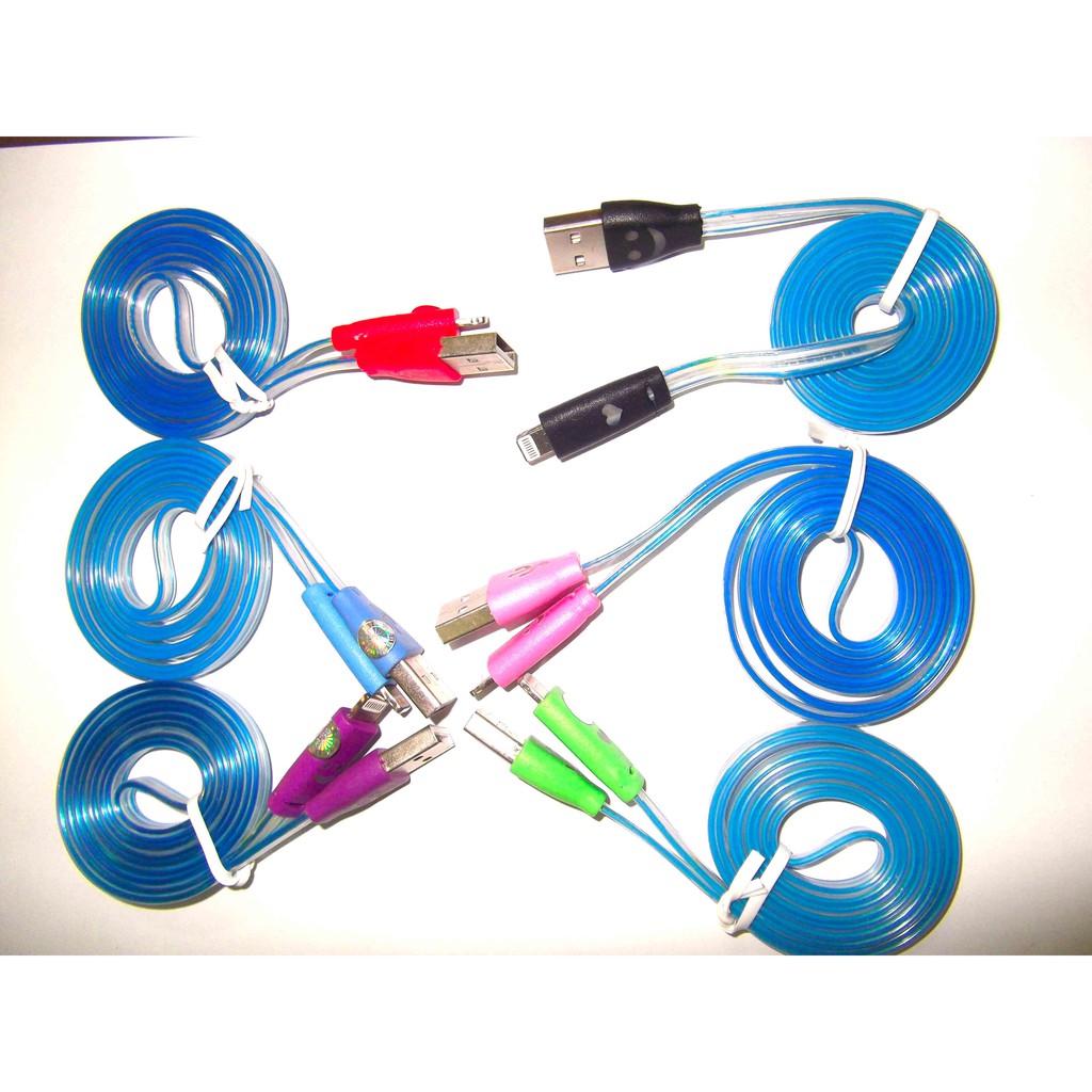 Cáp sạc dạ quang cho IPcó đèn LED