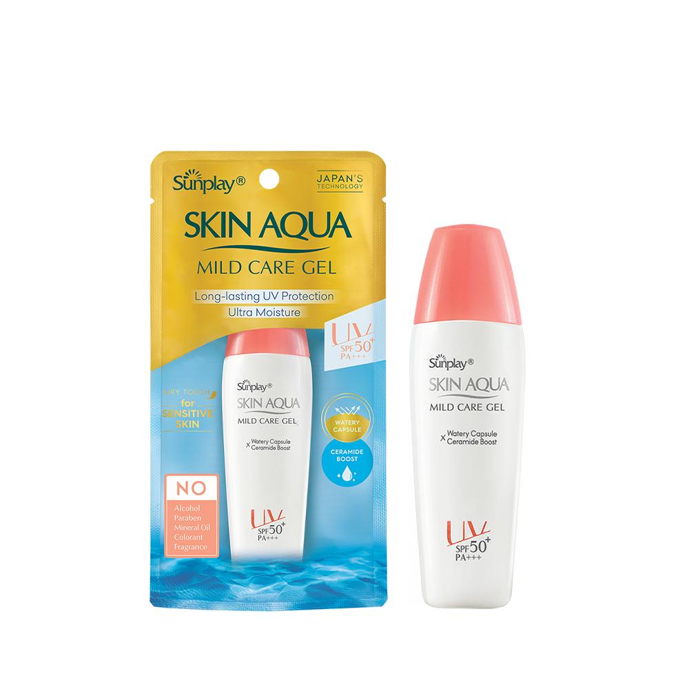 Gel chống nắng cho da nhạy cảm Sunplay Skin Aqua Mild Care Gel SPF50+ PA+++ (25g)