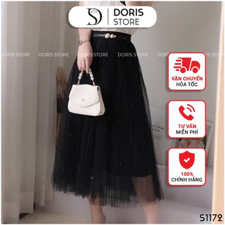 Chân váy lưới dập ly siêu xinh doris cv 1256