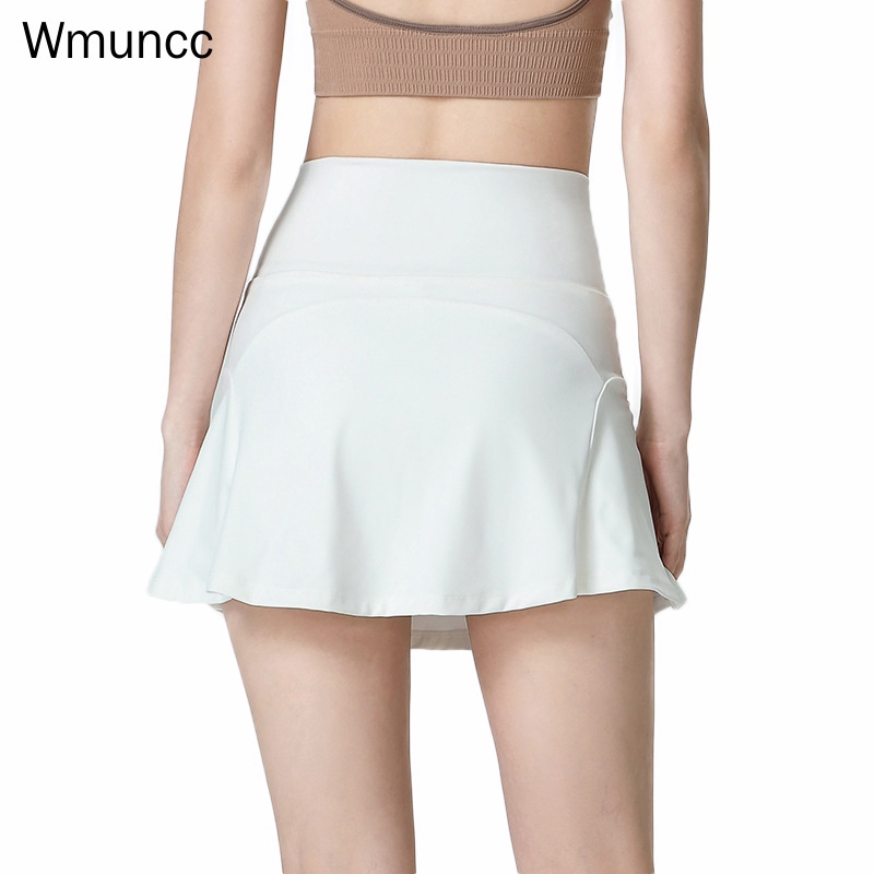 Wmuncc Chân Váy Ngắn 2 Trong 1 Co Giãn Tốt Chống Chói Nhanh Khô Dùng Tập Thể Thao/Yoga/Chạy Bộ Cho Nữ