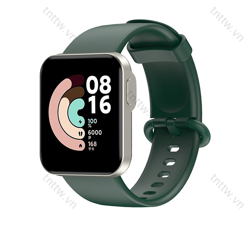 Dây đeo đồng đồ silicon màu trơn tùy chọn dành cho Xiaomi Mi Watch Lite A1608 A1915