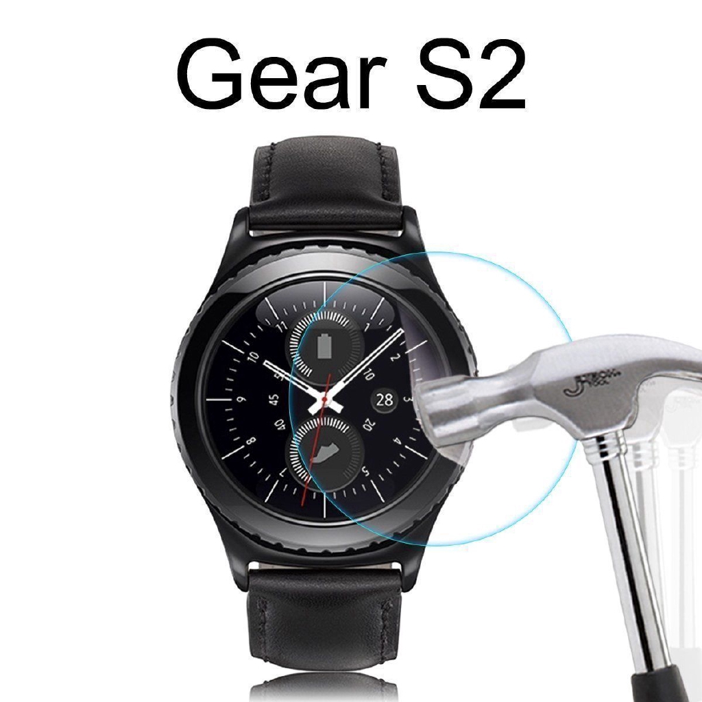 Set 2 kính cường lực bảo vệ mặt đồng hồ thông minh dành cho Samsung Gear S2 Classic/ S3/ Gear Sport
