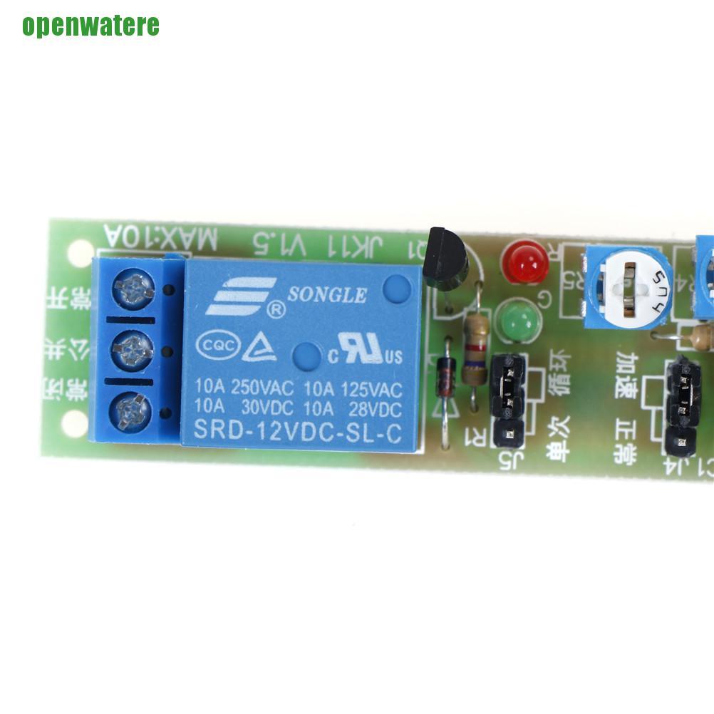 【open】DC12V Adjustable Infinite Cycle Loop Delay Timer Time Relay Switch Module