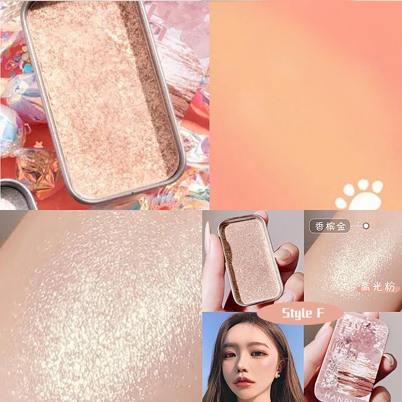 (Hàng Mới Về) Eye makeup Two-color Eyeshadow powder sparkling eyeshadow shade Makeup Beauty Matte sequins High gloss cosmetics Portable | BigBuy360 - bigbuy360.vn