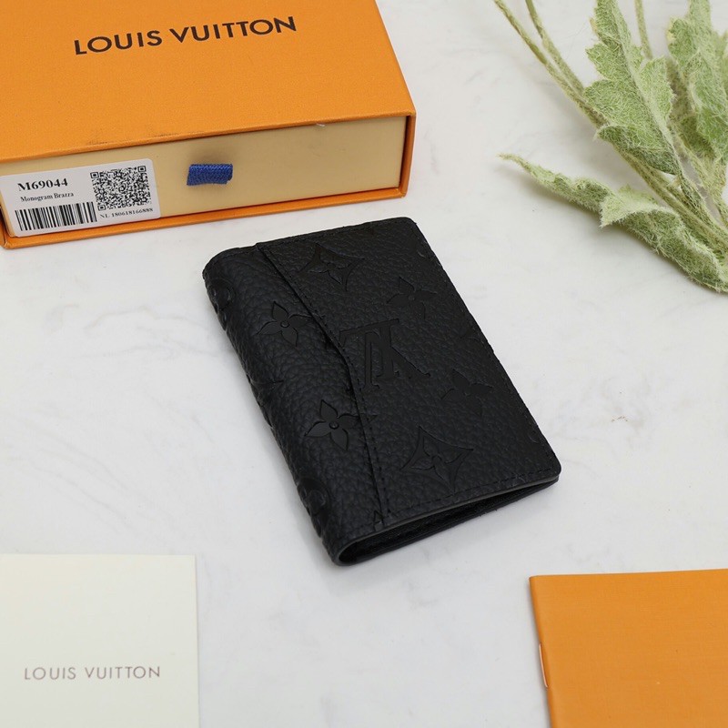 Ví gập cho nam da thật cao cấp Louis Vuitton LV gấp gọn tiện lợi