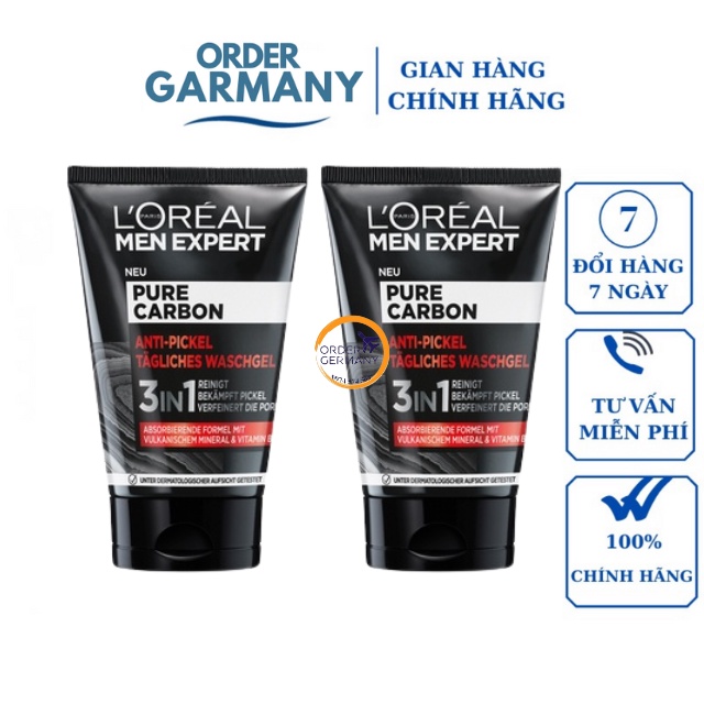 Sữa rửa mặt Loreal MEN Expert 5in1 ngăn ngừa mụn 100ml
