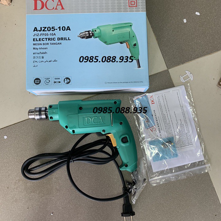 10mm Máy khoan 500W DCA AJZ05-10A