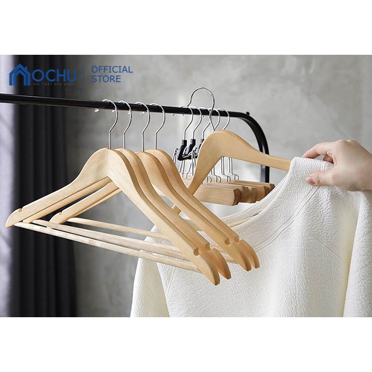 Combo 10 Móc Gỗ Treo Quần Áo OCHU | BigBuy360 - bigbuy360.vn