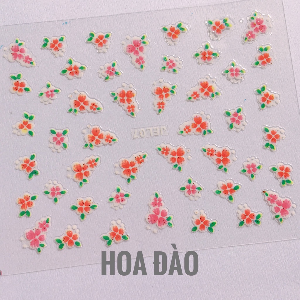 Dán Móng Tay 3D nghệ thuật Cho bé Tự Trang Trí,  5K/ 1 Tấm Hình, (20-40 sticker/1 tấm)