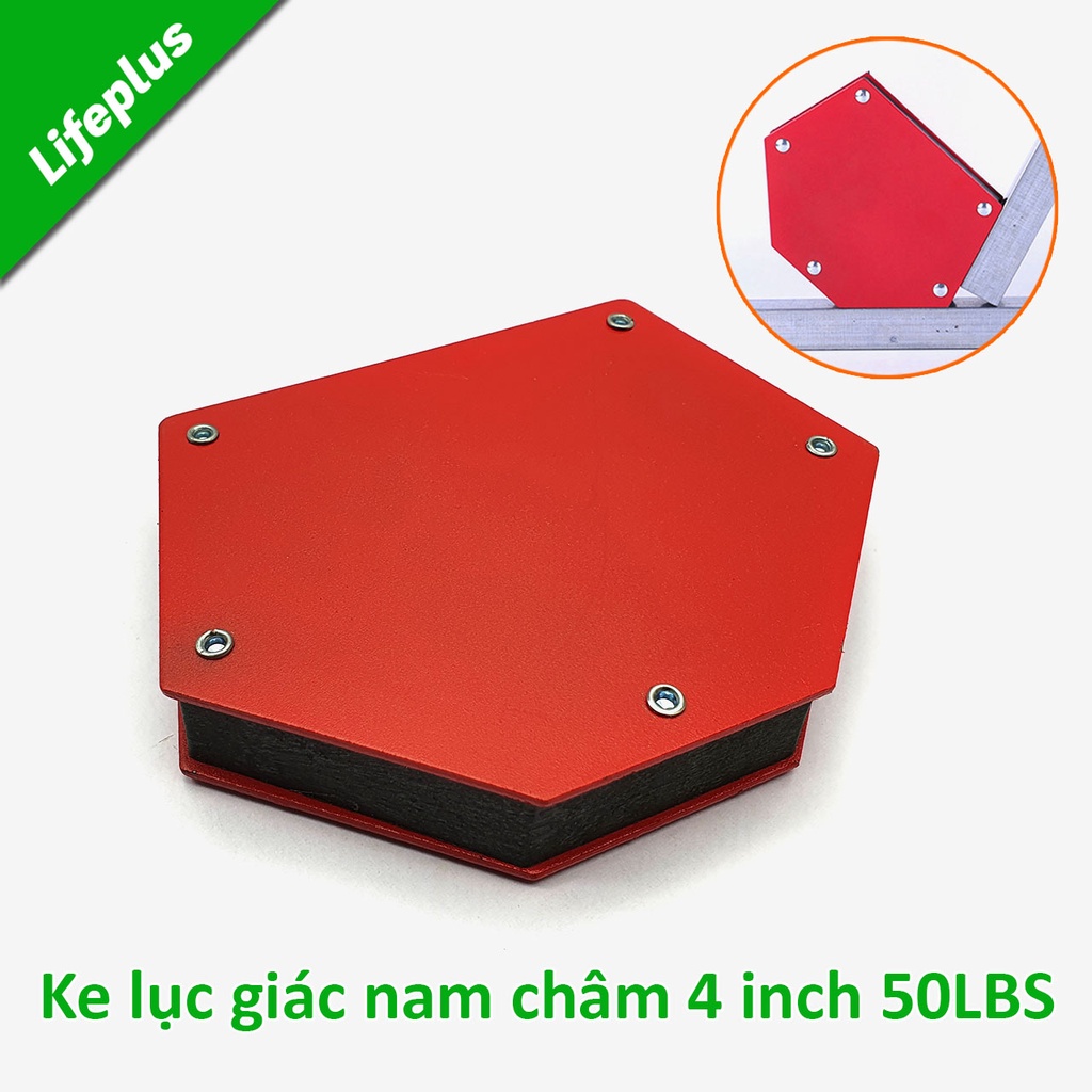 Nam châm ke góc vuông  ke lục giác nam châm 4 inch 50Lbs (22kg)