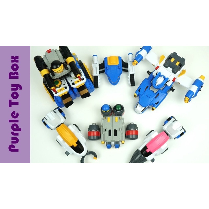Đồ chơi Robo Hàn Quốc Academy Hobby Model Kits Figure T-BUSTER Transformation Animation Robot 5-stage combined robot