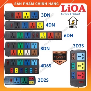 Ổ cắm điện LiOA đa năng 4 lỗ, 6 lỗ, 8 lỗ, 10 lỗ dây dài 3m 5m - Chính Hãng
