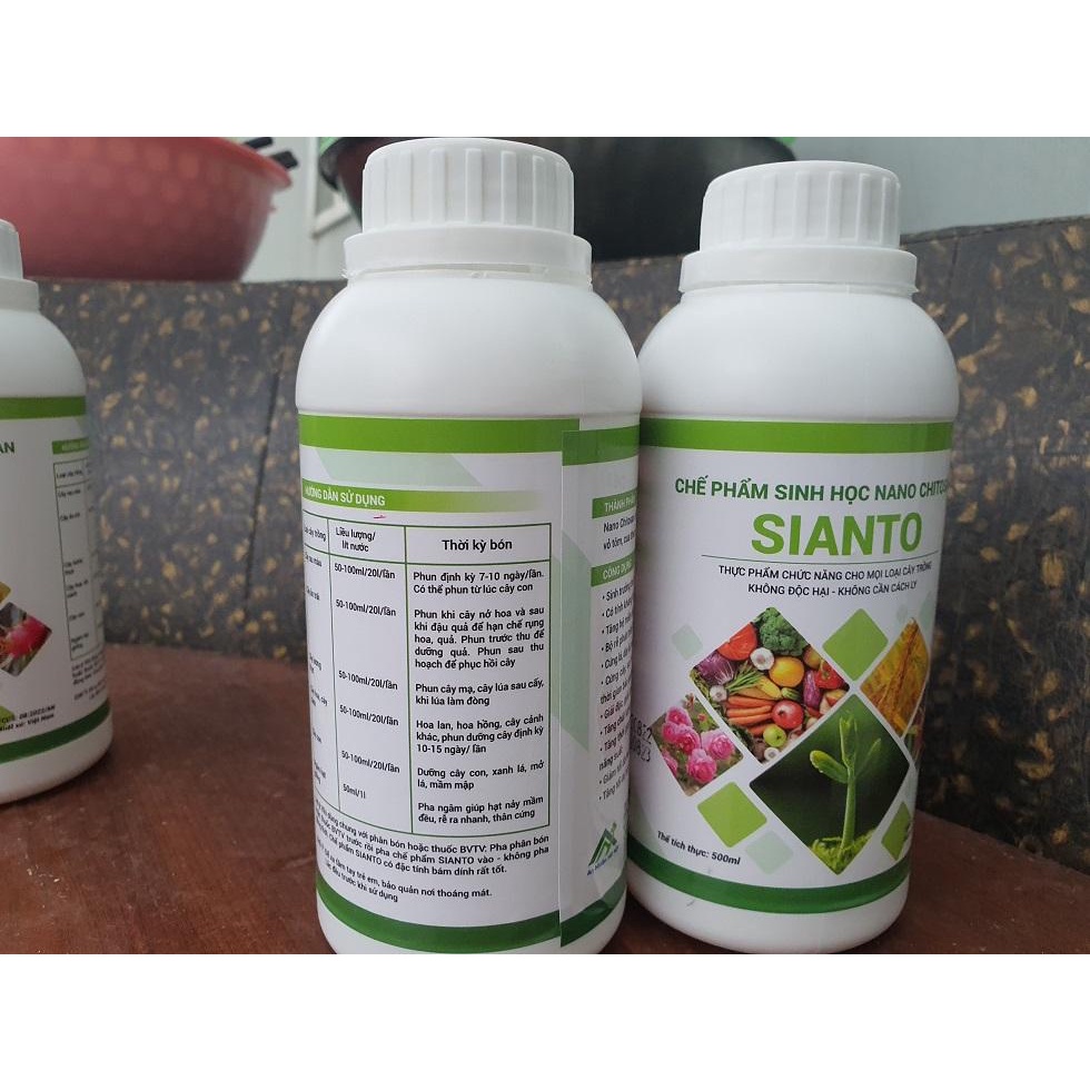 CHẾ PHẨM SINH HỌC SIANTO 1Lit KÍCH THÍCH SINH TRƯỞNG, KHÔNG MÙI, KHÔNG ĐỘC- CHÍNH HÃNG