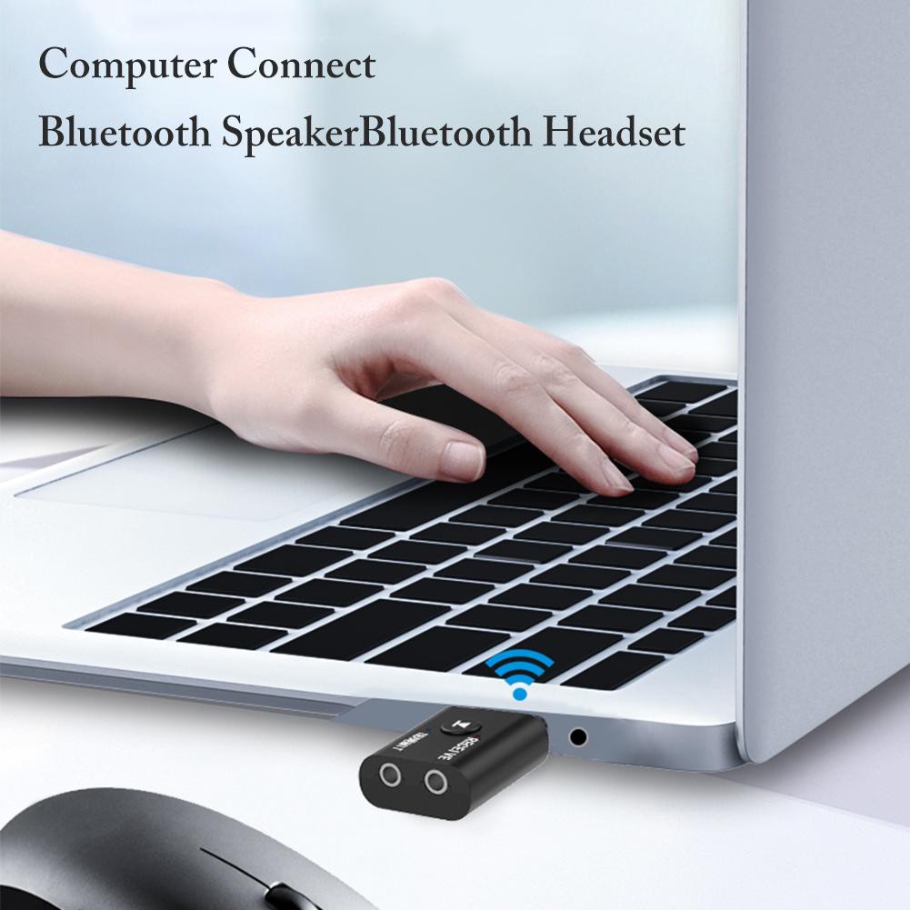 Bộ điều hợp USB Bluetooth 5.0 2 trong 1/ jack cắm AUX-in 3,5 mm cho TV