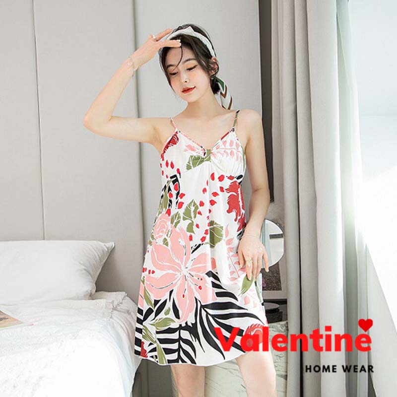 Váy ngủ hai dây nữ phong cách nữ tính chất cotton lanh thoáng mát nhiều màu mã VAV0151 | BigBuy360 - bigbuy360.vn