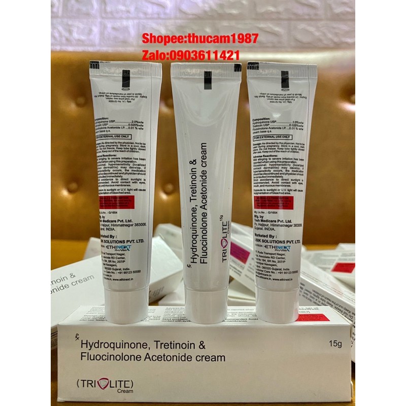 kem Hydroquinone 2%Tretinoin 0.025% loại bỏ mụn , nám, tàn nhang, chống lão hoá , trắng da 15g. | BigBuy360 - bigbuy360.vn