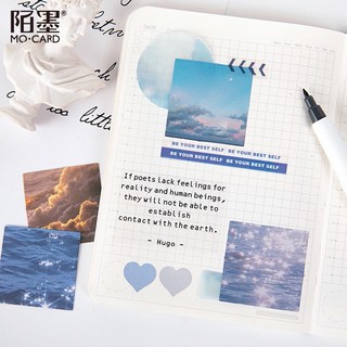🌅 nhãn dán trang trí họa tiết bầu trời rực rỡ 🌅