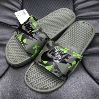 Dép 🅝🅘🅚🅔 𝑏𝑎𝑛𝑒𝑠𝑠𝑖 Camo xanh - đỏ (Tặng box)