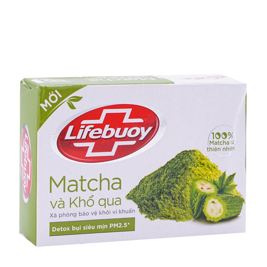 Xà phòng Lifebuoy hương matcha &amp; khổ qua (Bánh 90g)