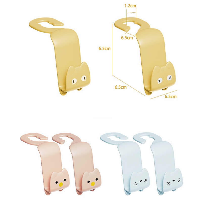 Bộ 2 Giá Đỡ Treo Đồ Gắn Sau Ghế Xe Hơi Tiện Dụng