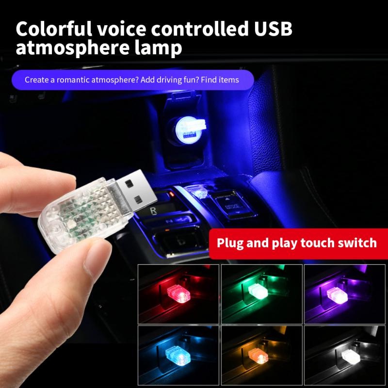 Đèn LED USB Mini Cảm Ứng Chuyển Động Dùng Trang Trí Nội Thất Xe Hơi