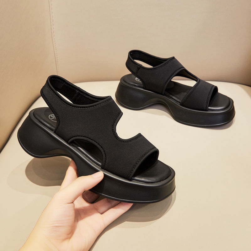 Giày Sandal Đế Dày Thời Trang Biển Xinh Xắn Cho Nữ