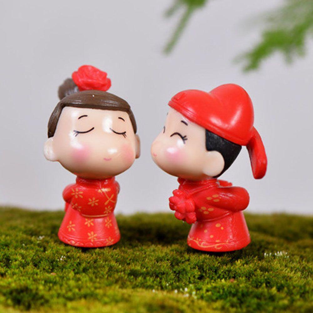 MIQUEL Mô Hình Cô Dâu Chú Rể Mini Trang Trí Tiểu Cảnh