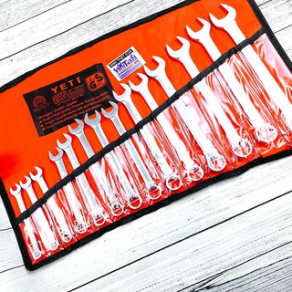 [GIÁ TỐT] Bộ cờ lê vòng miệng Yeti Standard 14 chi tiết 8-24 thép cao cấp