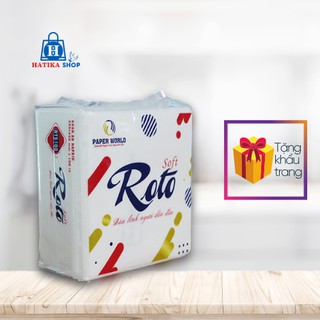 Khăn Giấy Ăn Napkin ROTO SOFT100 100 tờ/gói Trắng Mịn Dai
