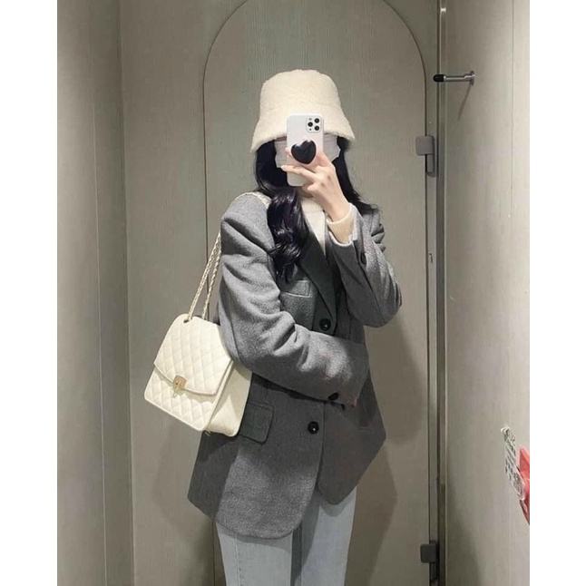 Túi CNK trám bản da hạt chuẩn auth tuồn