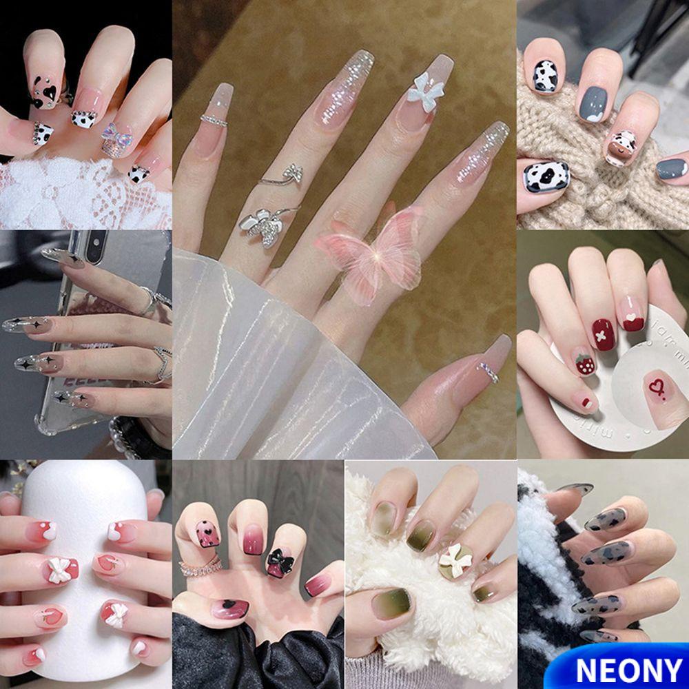 Hộp 24 móng tay giả thiết kế hợp thời trang trẻ trung cho nữ