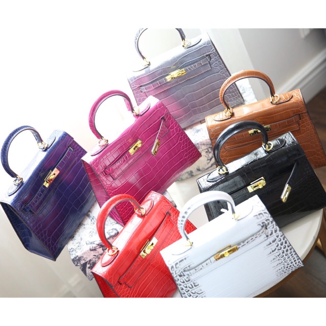 H.M kelly da cá sấu sz25