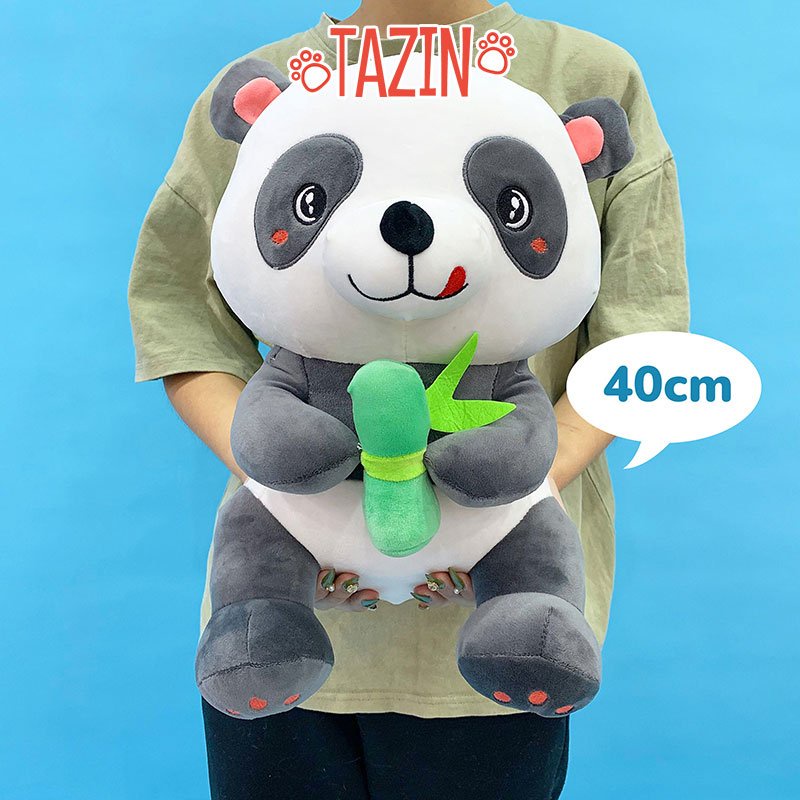 Gấu trúc bông ngồi mềm mịn cutte đáng yêu, gấu trúc panda cao cấp Tazin